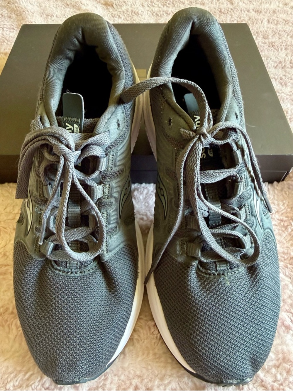 Saucony VersaFoam Inferno Athletic Running Shoes - Dark Gray Size:7